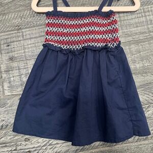 Janie and Jack Blue Smocked Sundress Sleeveless Casual